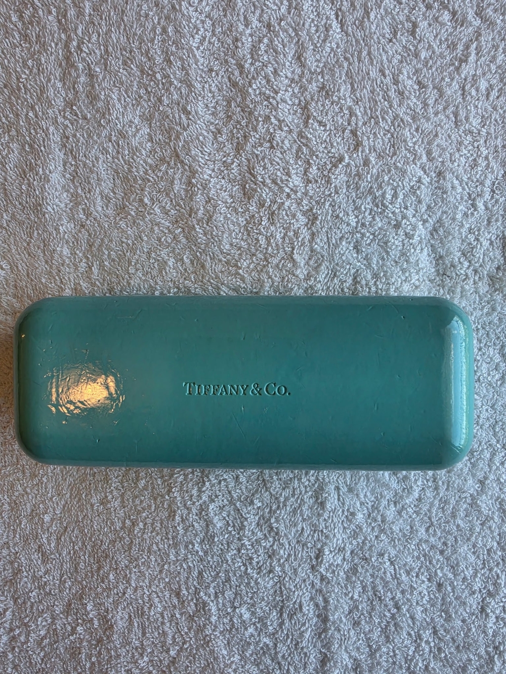 Tiffany & Co. Suede-Lined Case in Robin's Egg Blue Trim